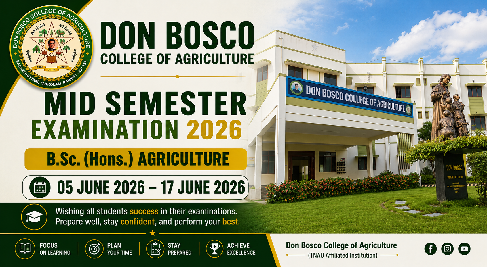 2025 batch - II Mid Semester Exam Time Table, June - 2026
